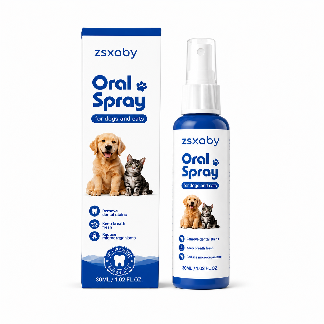 zsxaby™ No-Brushing Oral Care Spray for Dogs & Cats