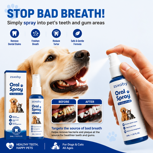 zsxaby™ No-Brushing Oral Care Spray for Dogs & Cats